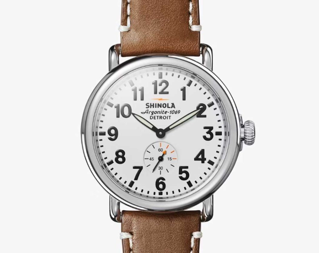 Лучшие повседневные часы - Shinola The Runwell 47 мм