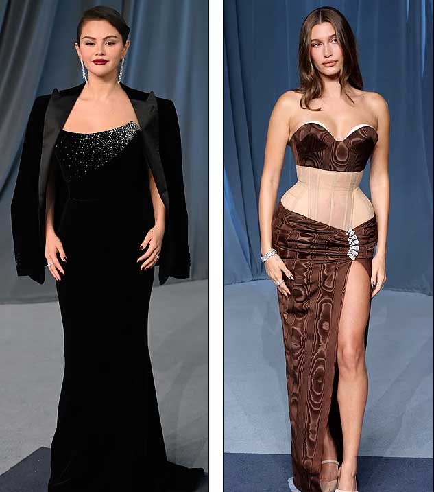 Неловкая сцена на красной дорожке: Селена Гомес и жена Джастина Бибера