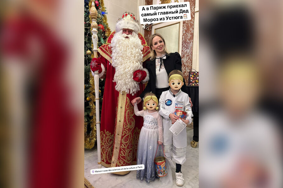 20 новогодних фотосессий российских звезд - фото с детьми