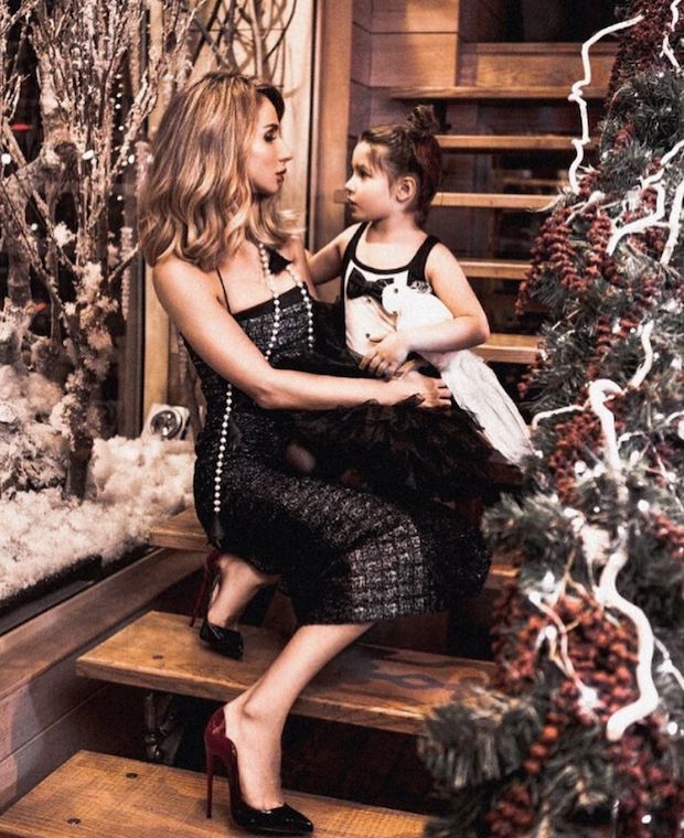 20 новогодних фотосессий российских звезд - фото с детьми